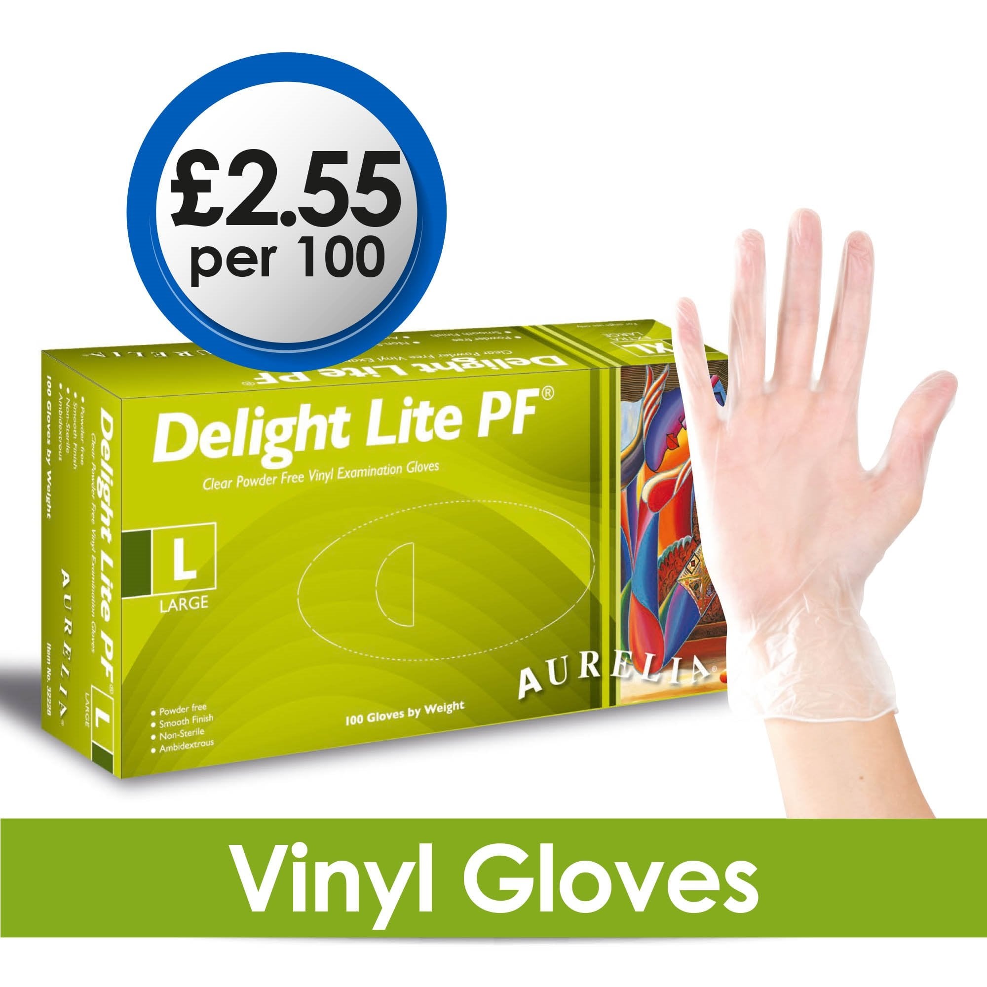Value Delight Lite - Vinyl Gloves - Powder Free