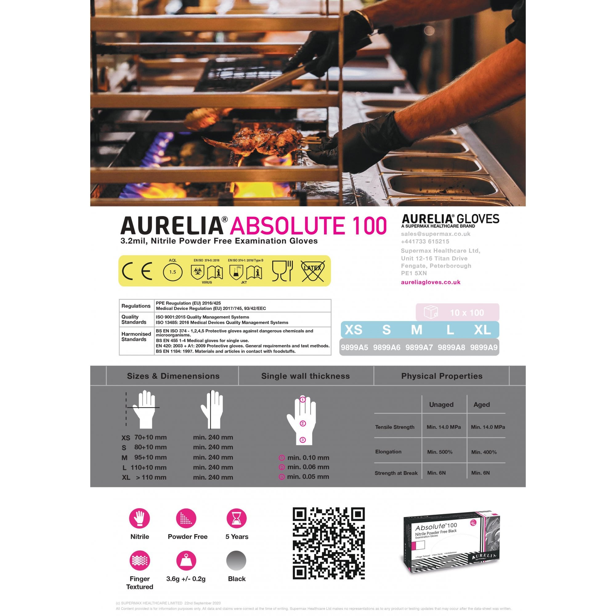 Absolute - Black Nitrile Gloves