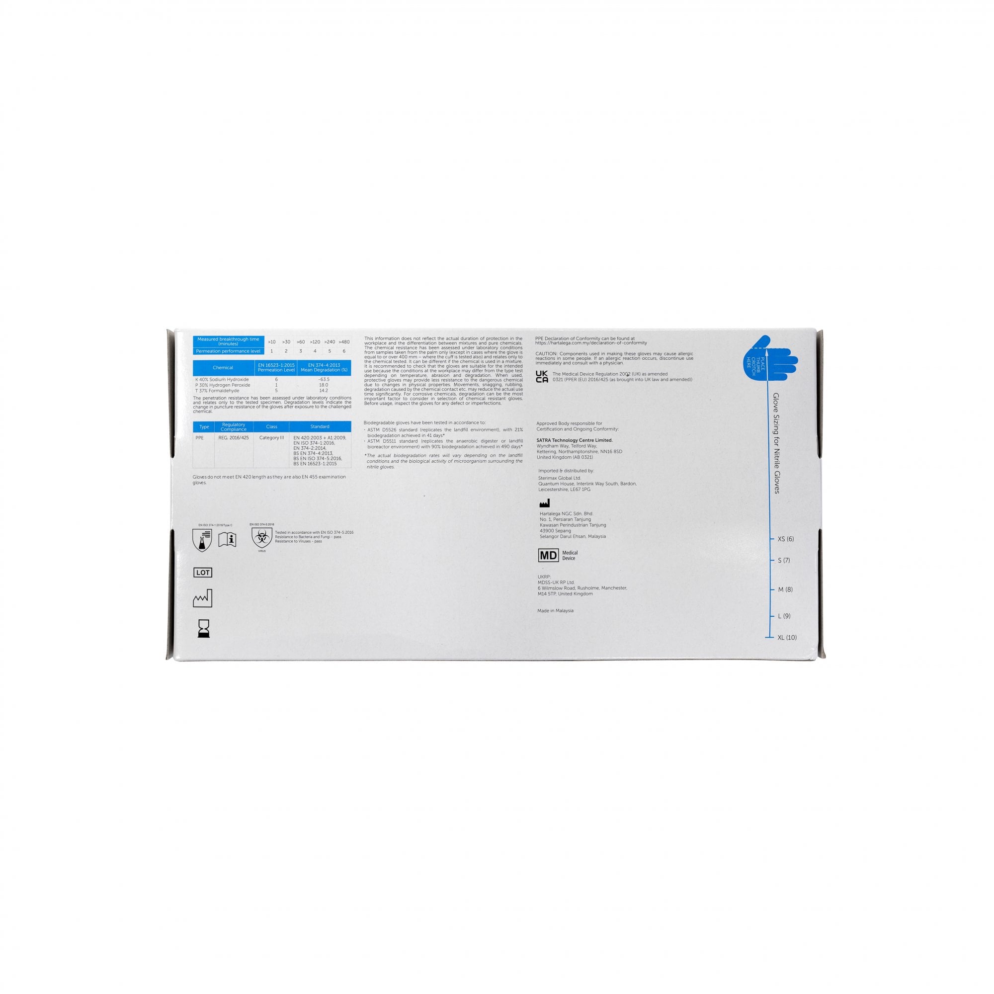 Biodegradable - Nitrile Gloves - Powder Free