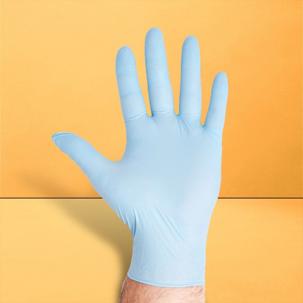 Blue Nitrile Gloves - Powder Free