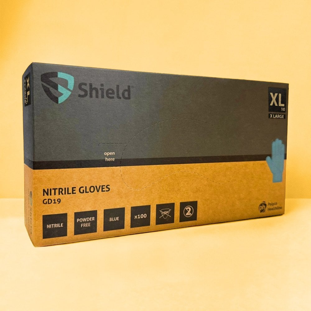 Blue Nitrile Gloves - Powder Free