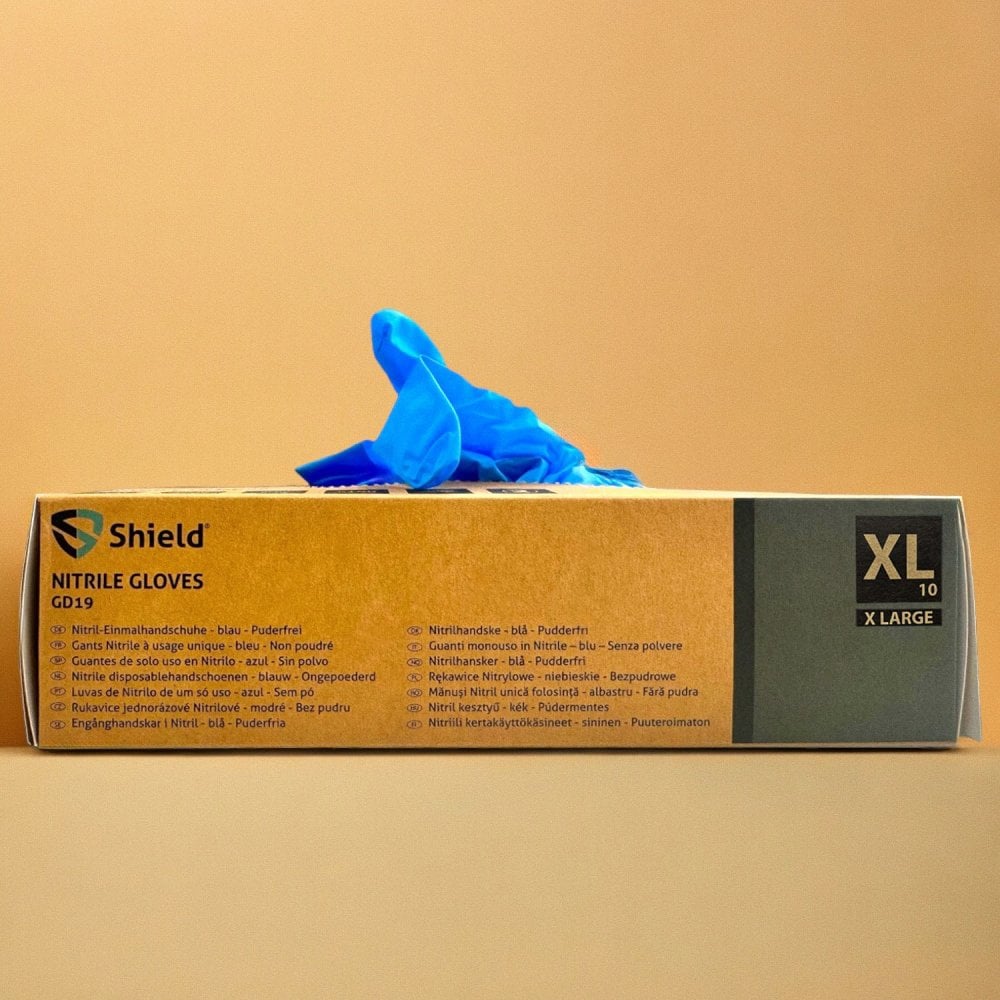 Blue Nitrile Gloves - Powder Free