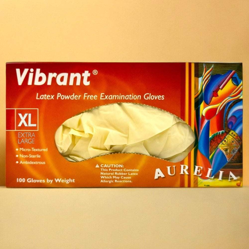 Vibrant - Latex Gloves - Powder Free