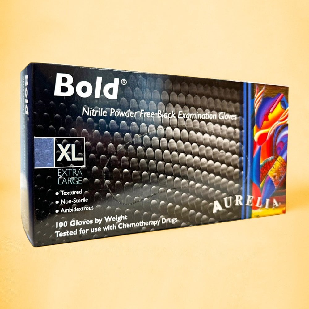 Bold - Black Nitrile Gloves