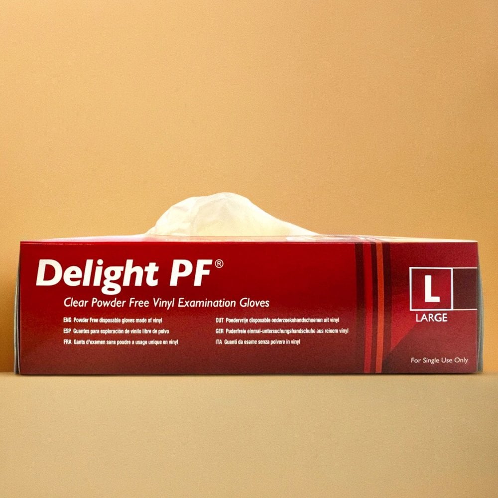 Delight - Vinyl Gloves - Powder Free