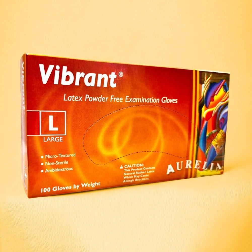 Vibrant - Latex Gloves - Powder Free