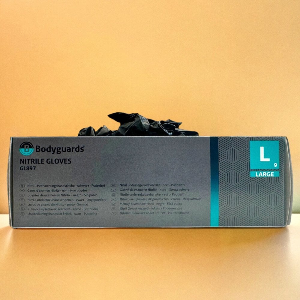Black Nitrile Gloves