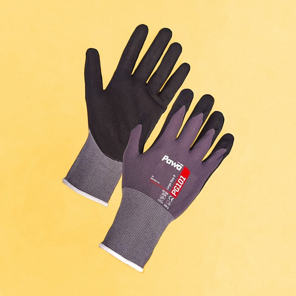 Nitrile Palm Coated Breathable Handling Gloves