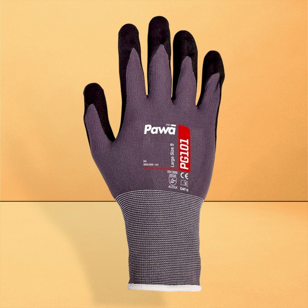Nitrile Palm Coated Breathable Handling Gloves