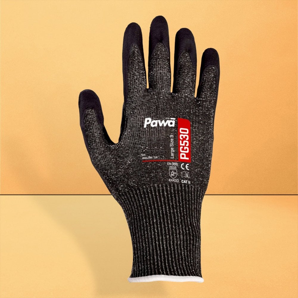 Nitrile Palm Coated Breathable Handling Gloves