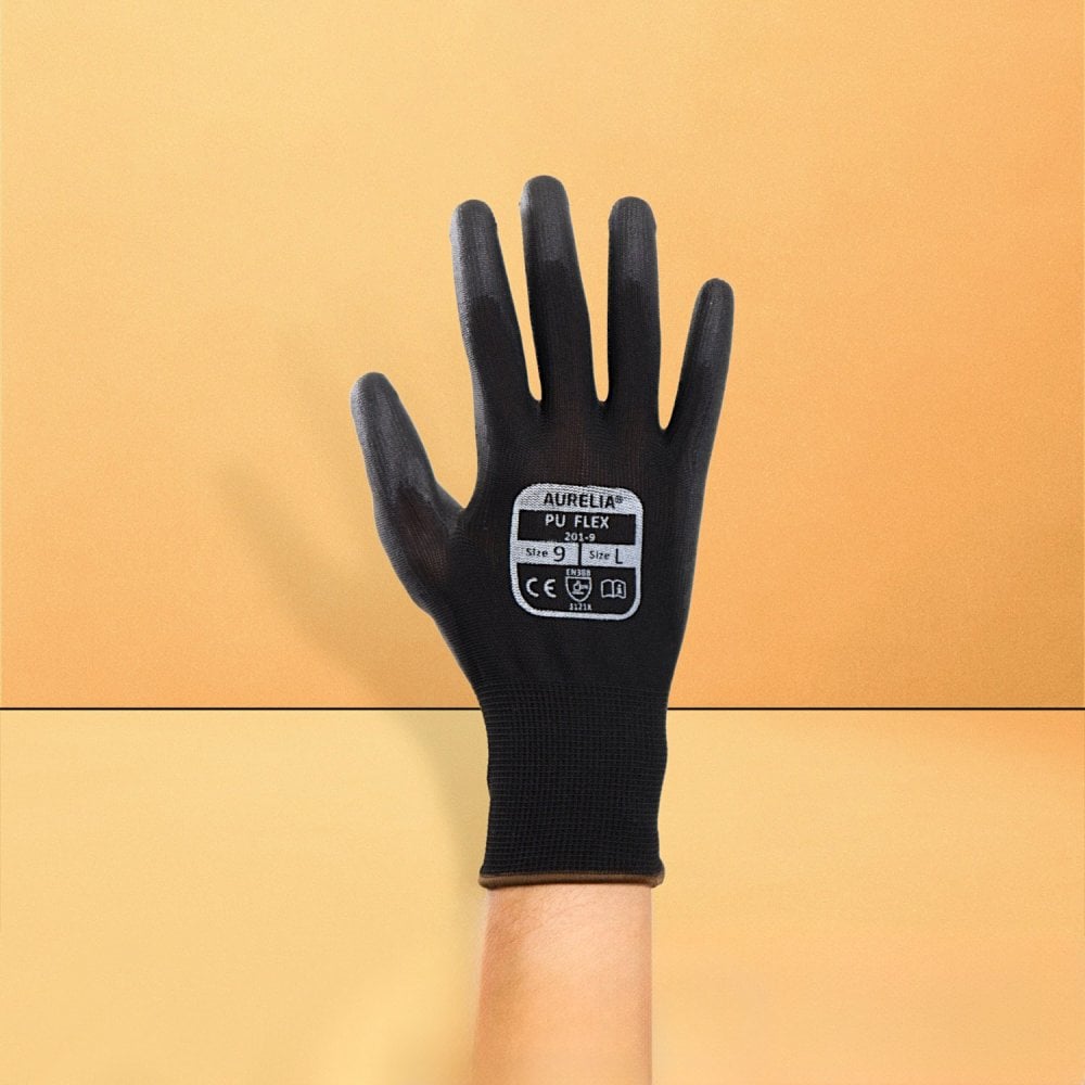 PU Flex Palm Coated Handling Gloves