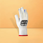 Aurelia 103 - 13gg White Nylon Glove with Blue PVC Dots