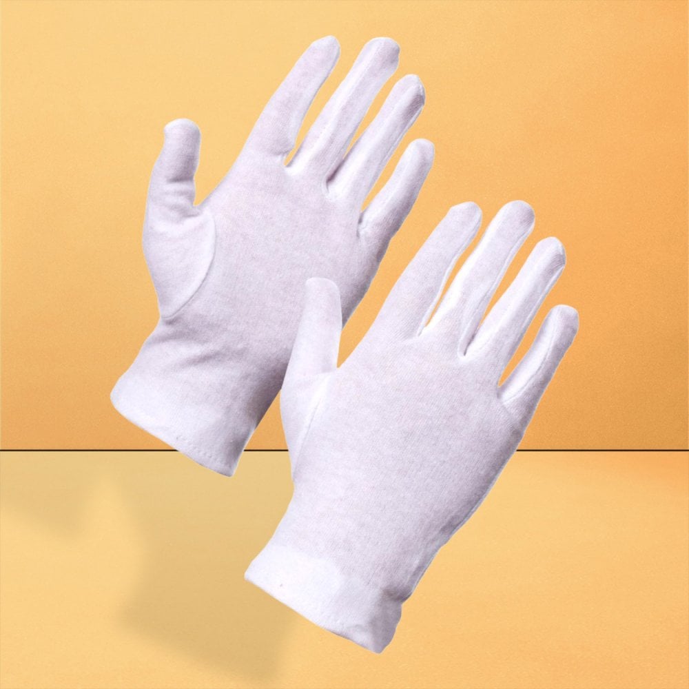 White Cotton Gloves Forchette 2550