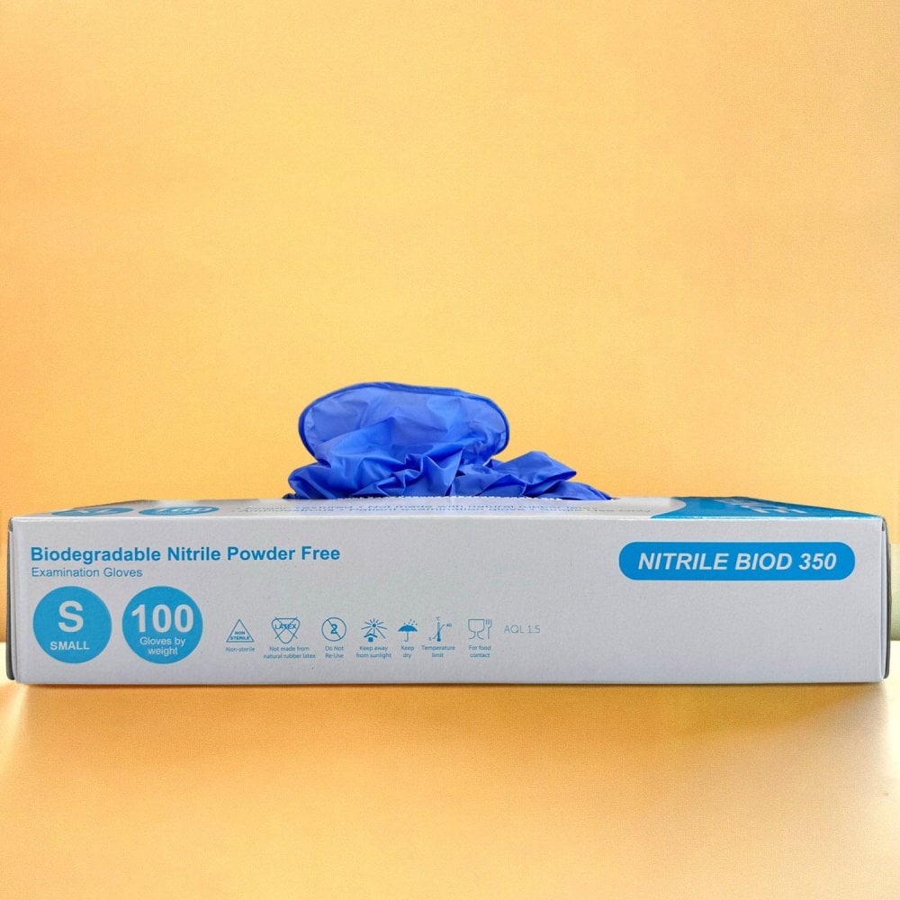 Biodegradable - Nitrile Gloves - Powder Free