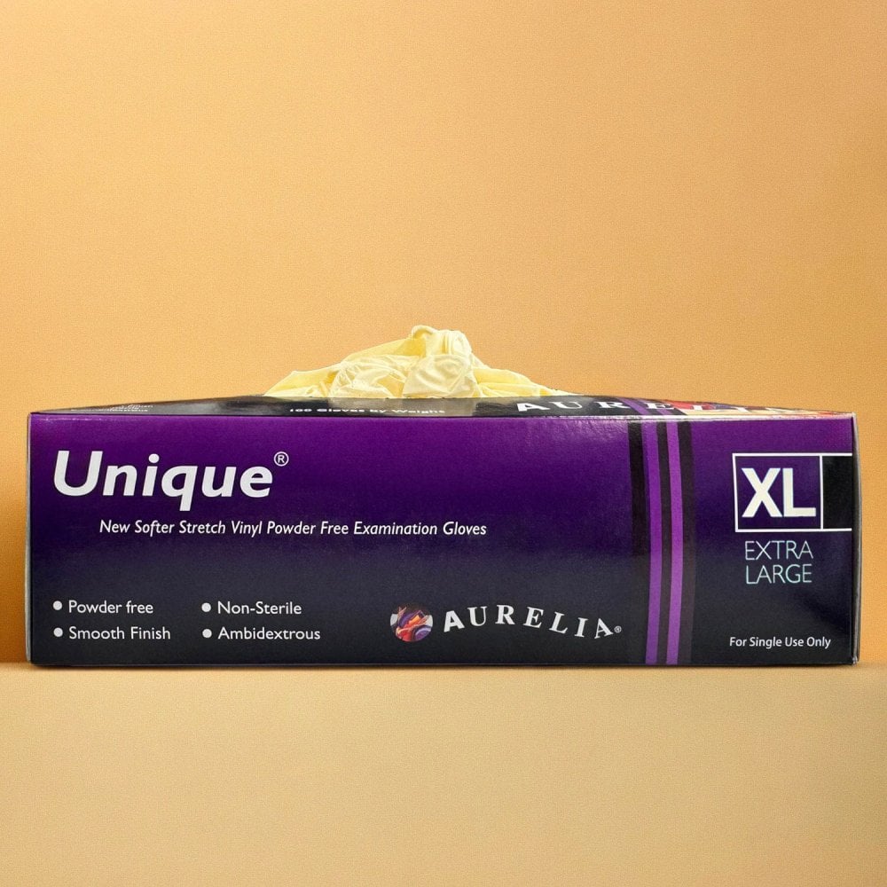 Unique - Synthetic Vinyl Gloves - Powder Free