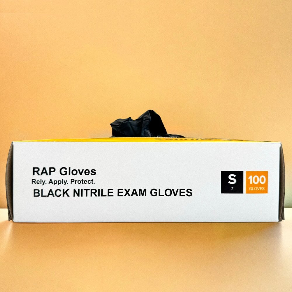 Black Nitrile Gloves - Powder Free