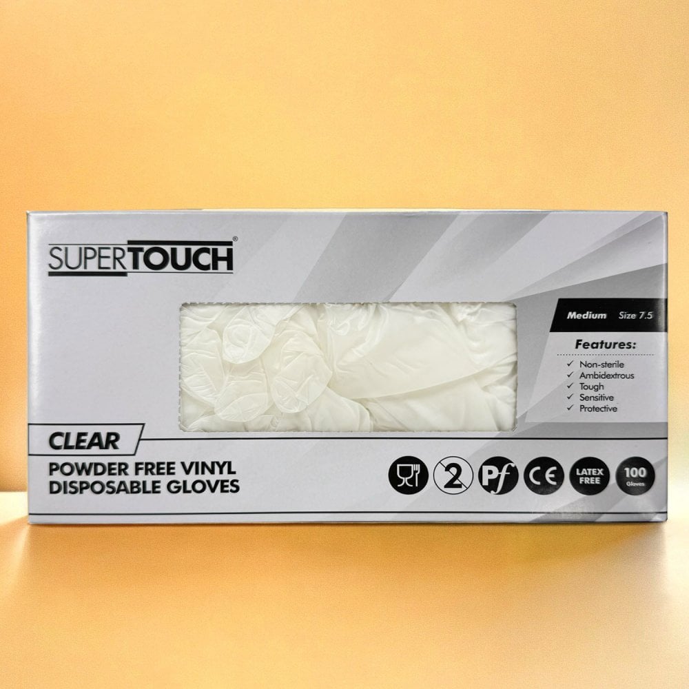 Clear Vinyl Gloves - Powder Free