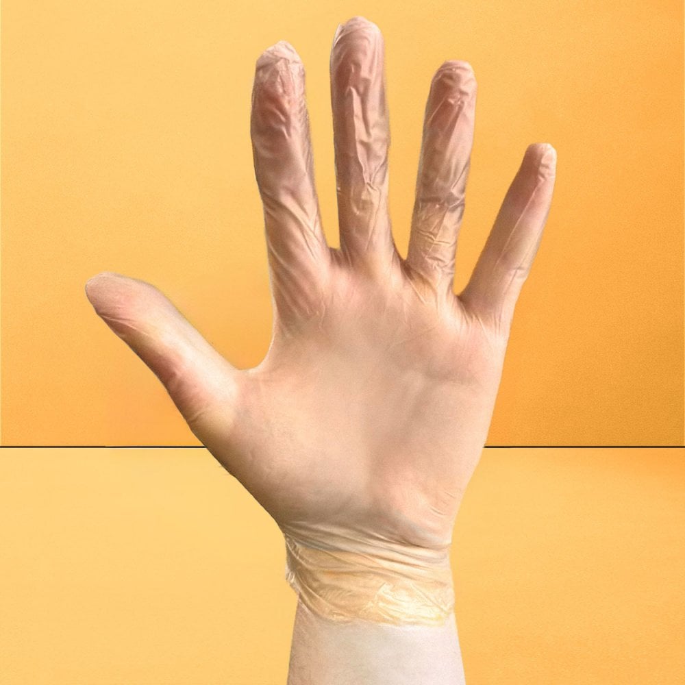 Clear Vinyl Gloves - Powder Free