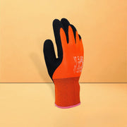Aurelia 150 - Orange Thermal Glove with a Black Sandy Latex Palm Coating