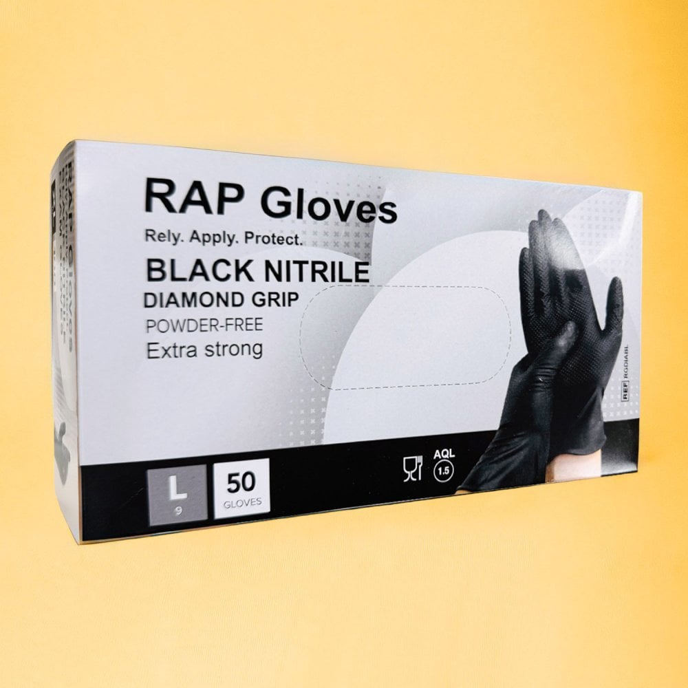 RAP Black Nitrile Gloves