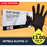 RAP Black Nitrile Gloves