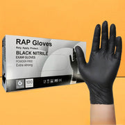 Black Nitrile Gloves - Powder Free