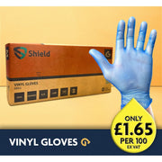 Blue Vinyl Gloves - Powdered