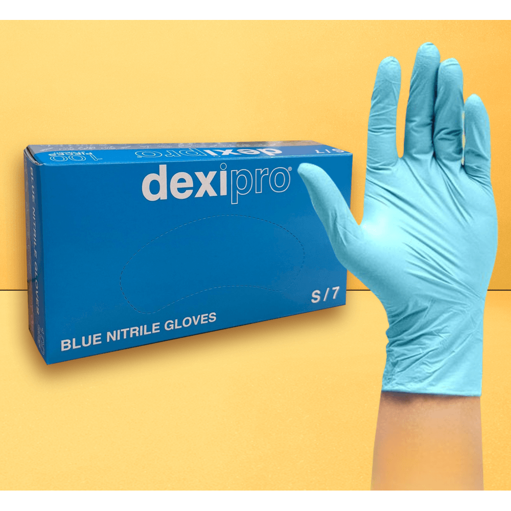 Blue Nitrile Gloves - Powder Free