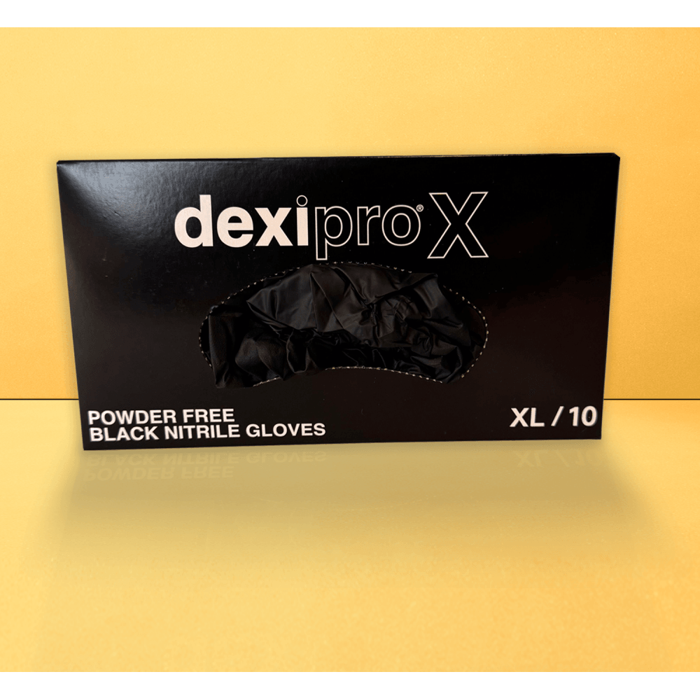 Black Dexi Pro X Nitrile Gloves - Powder Free