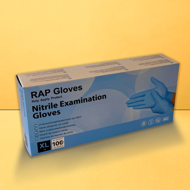 Blue Nitrile Gloves - Powder Free