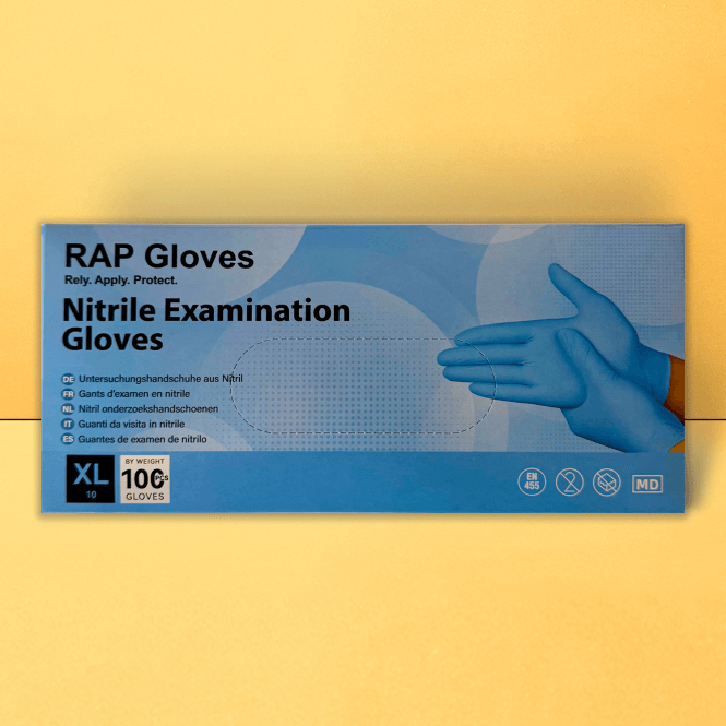 Blue Nitrile Gloves - Powder Free