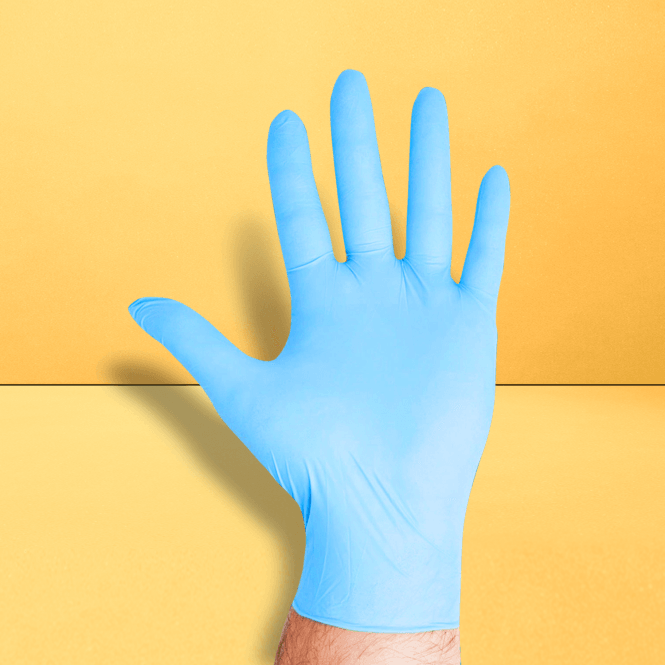 Blue Nitrile Gloves - Powder Free