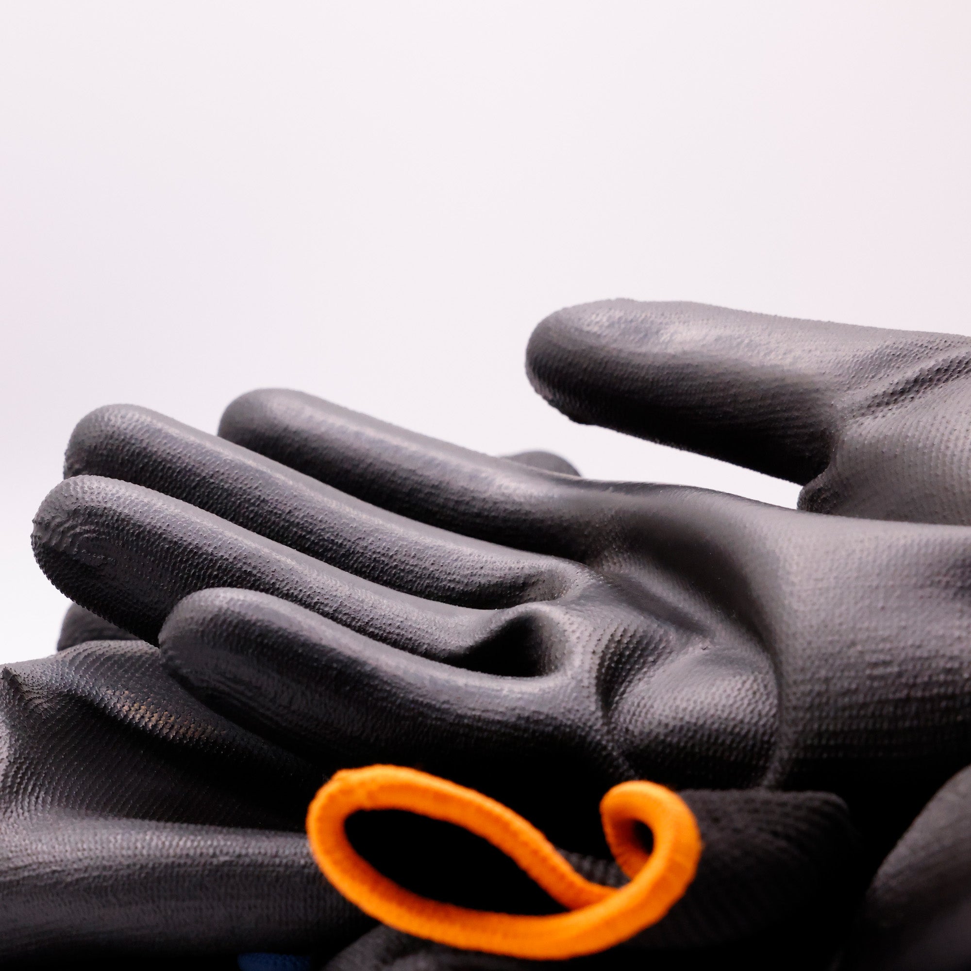 AURELIA 201 13gg Black Polyester Glove with a Black PU Coating